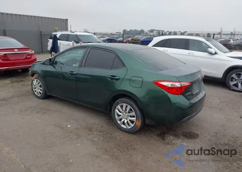 2015 Toyota Corolla Le из США, поврежденный, VIN 5YFBURHE0FP200649